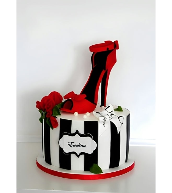 Red Stilleto Show Cake, Shoe Cakes