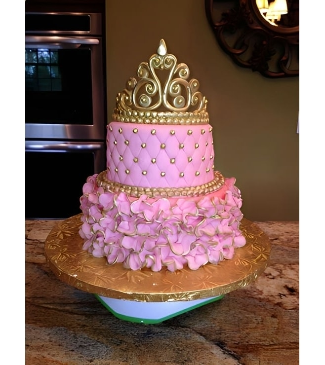 Tiara and Ruffles Princess Cake 2