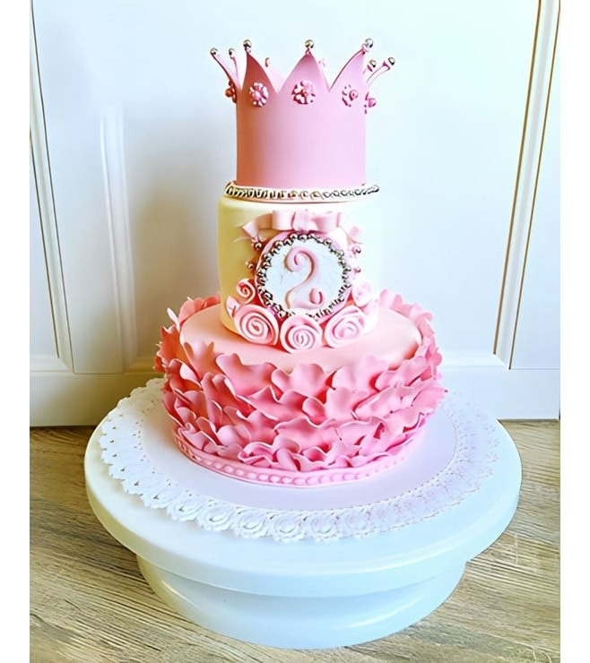 Tiara and Ruffles Princess Cake 1