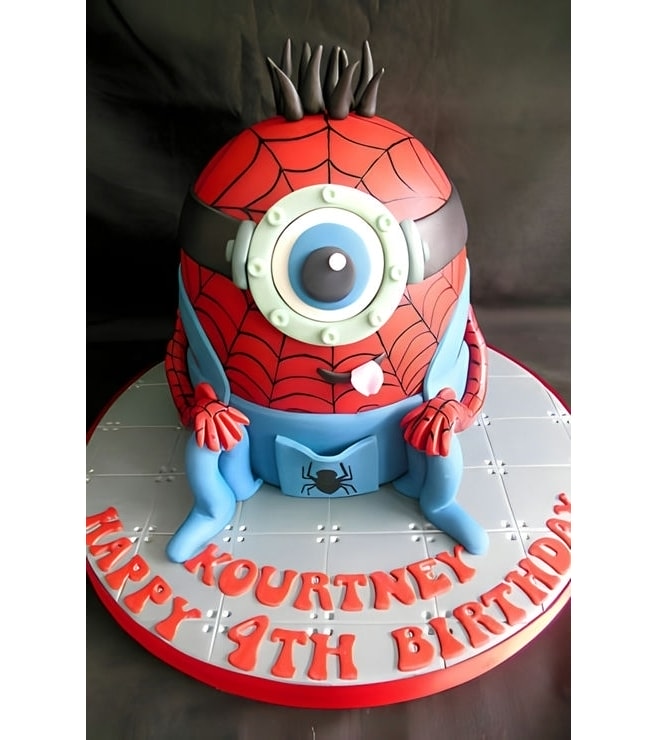 Spiderminion Cake