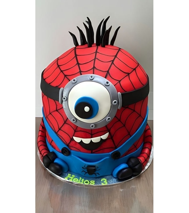 Spiderminion cake 2, Spiderman Cakes