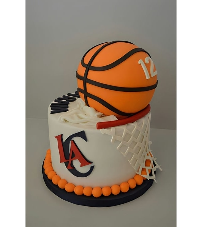 LA Clippers Basketball Cake, Basketball Cakes