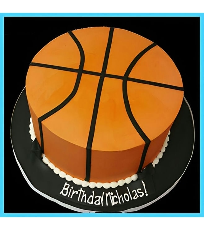 Basketball Themed Birthday Cake