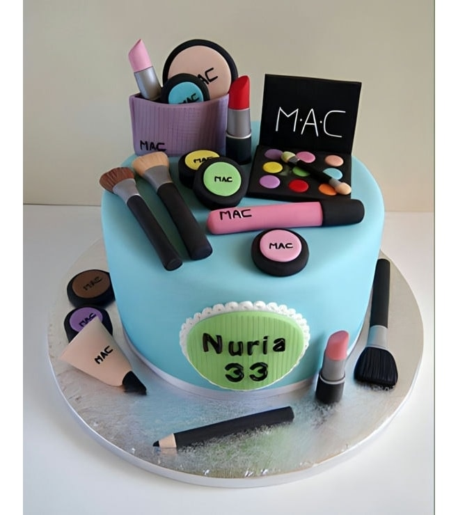 Vanity Kit Cake 1, Makeup Cakes