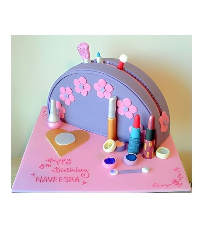 Vanity Case Cake 3, Makeup Cakes