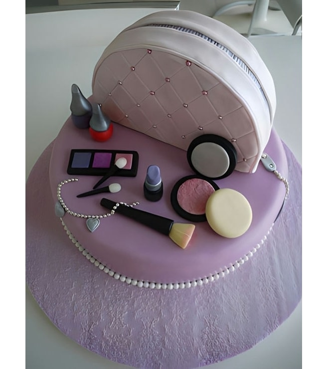 Vanity Case Cake 1, Makeup Cakes