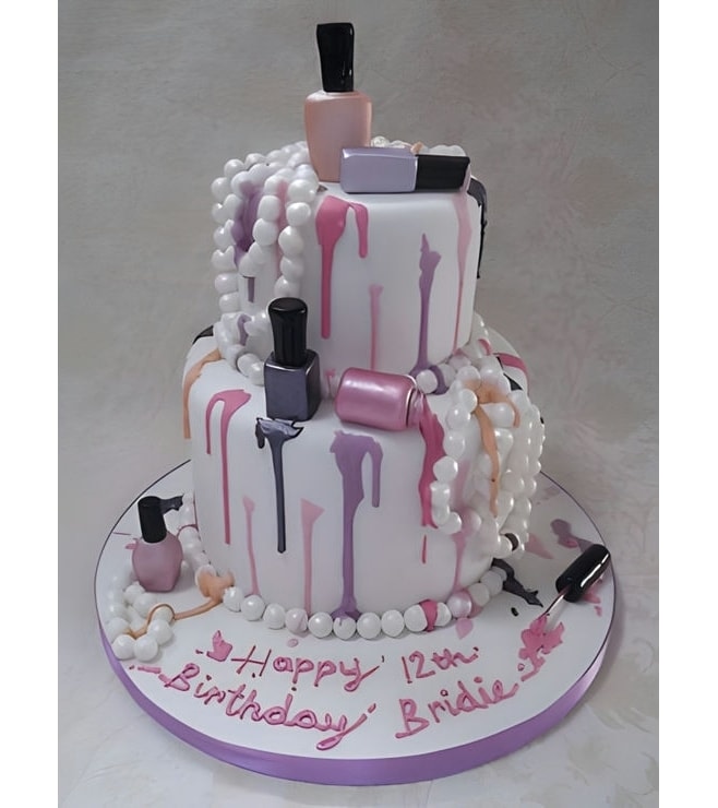 Nail Polish Themed Cake, Makeup Cakes