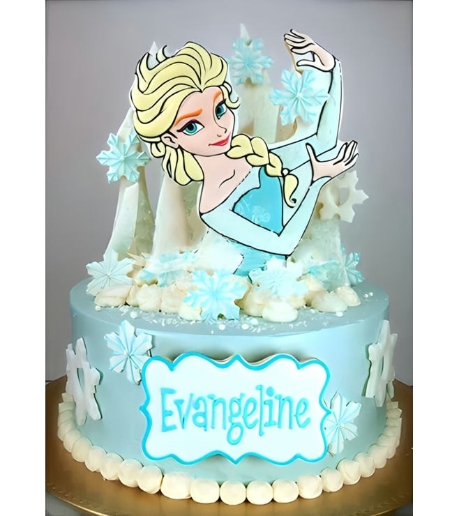 Queen Elsa Themed Cake 1, Frozen Cakes