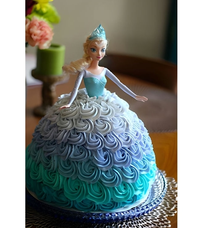 Queen Elsa Doll Cake