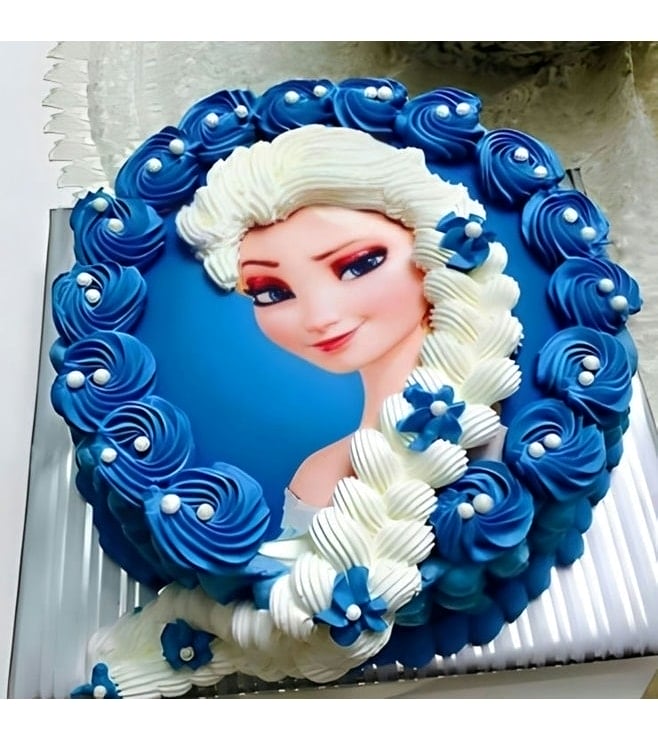 Queen Elsa Themed Cake 2, Frozen Cakes