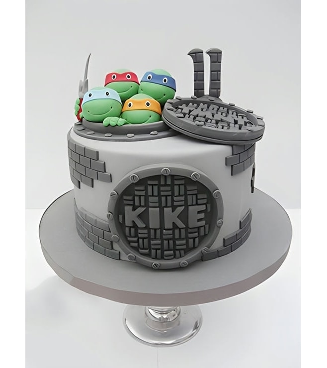 Underneath the City TMNT Cake