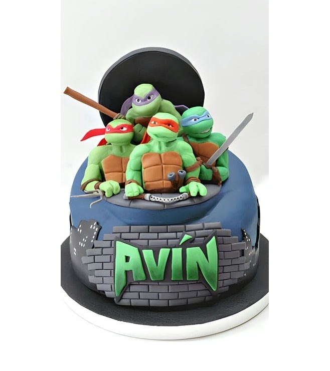 Together You Are Stronger Ninja Turtle Cake