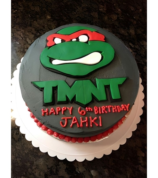 TMNT Logo Cake 1, Ninja Turtle Cakes