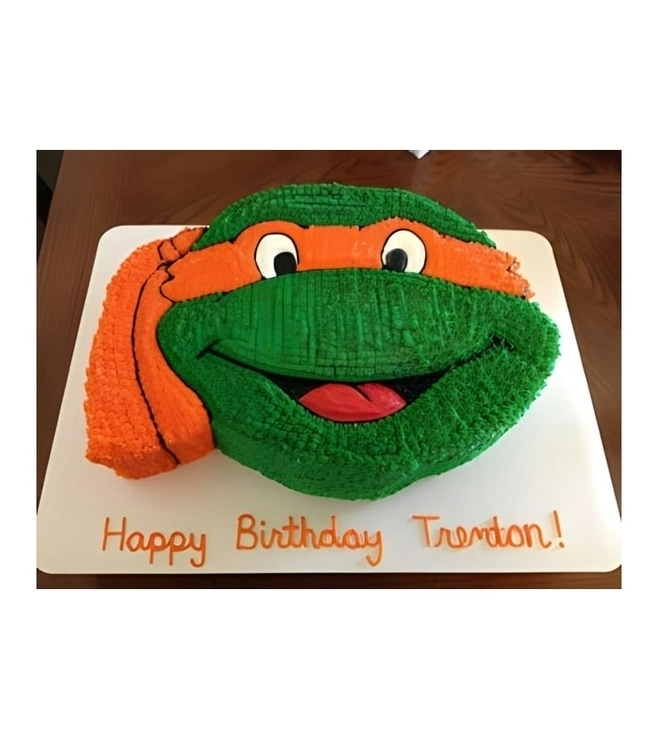 Ninja Turtle Face Cake