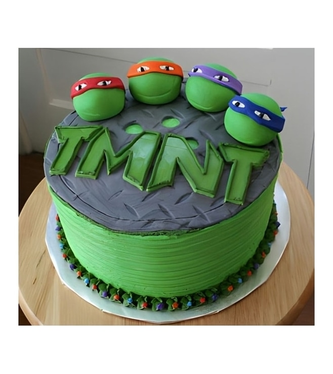 TMNT Logo Cake 2, Ninja Turtle Cakes