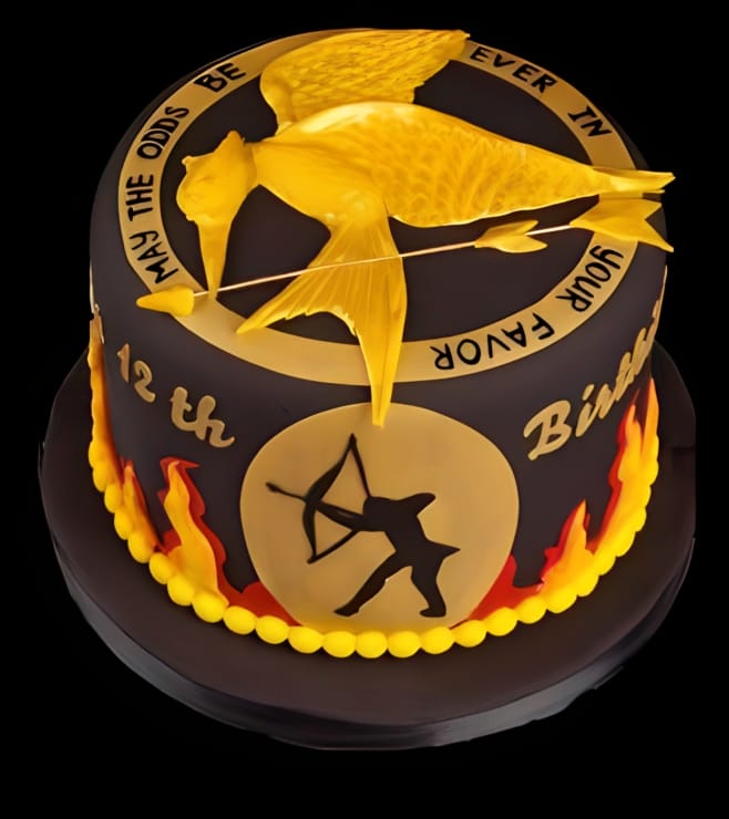 Hunger Games Silhouette Cake