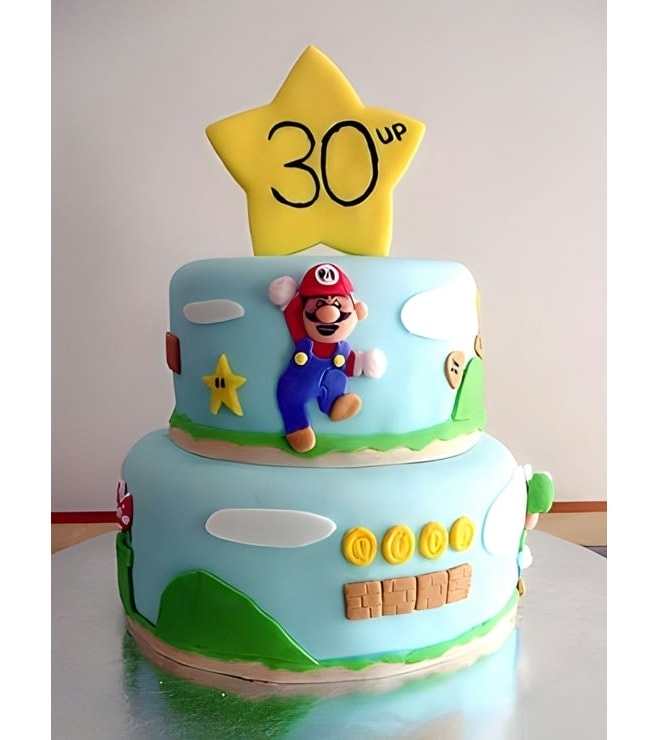 Super Mario Power Star Cake