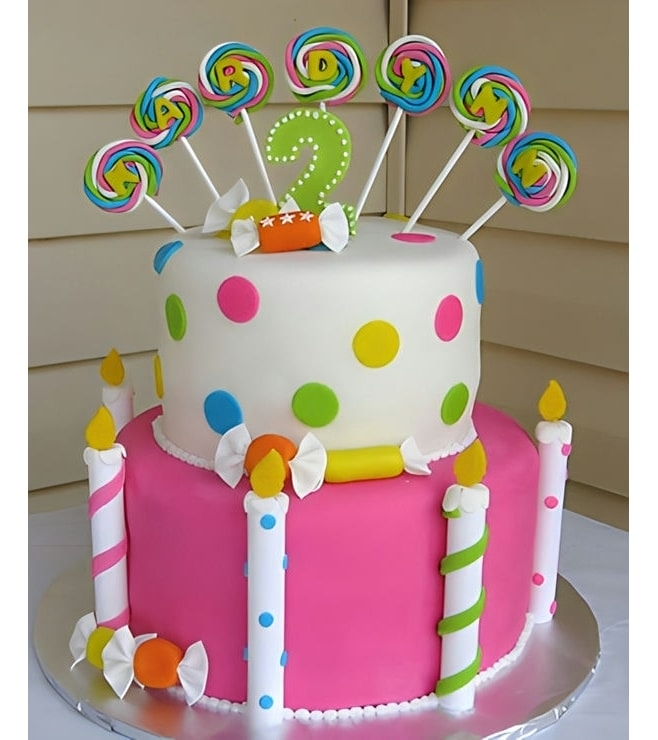 Candies & Candles Cake