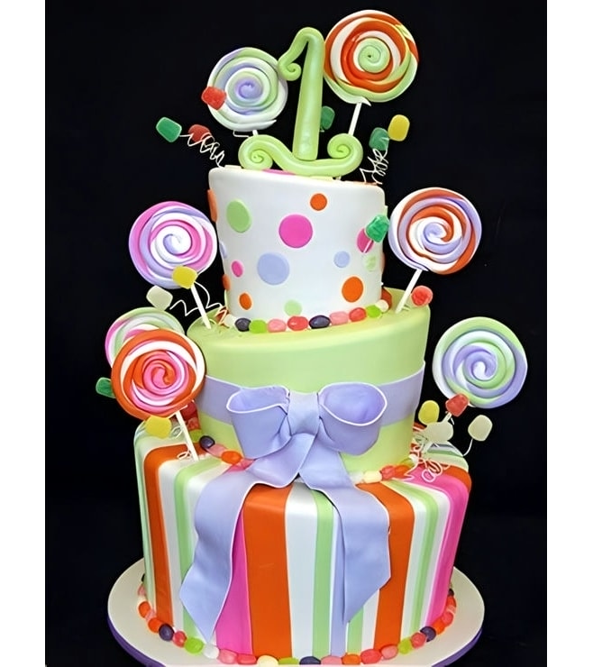 Topsy Turvy Candy Cake