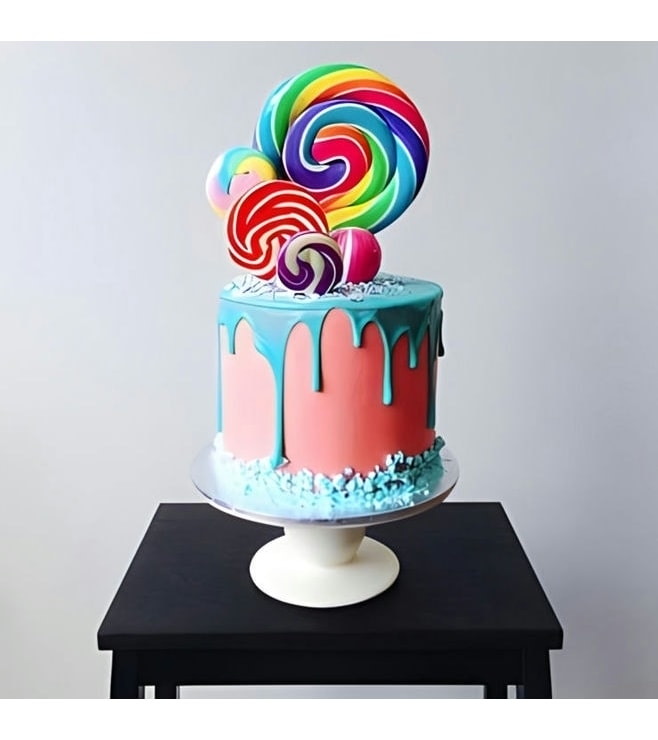 Swirly Lollipops Cake 1, Candy Cakes