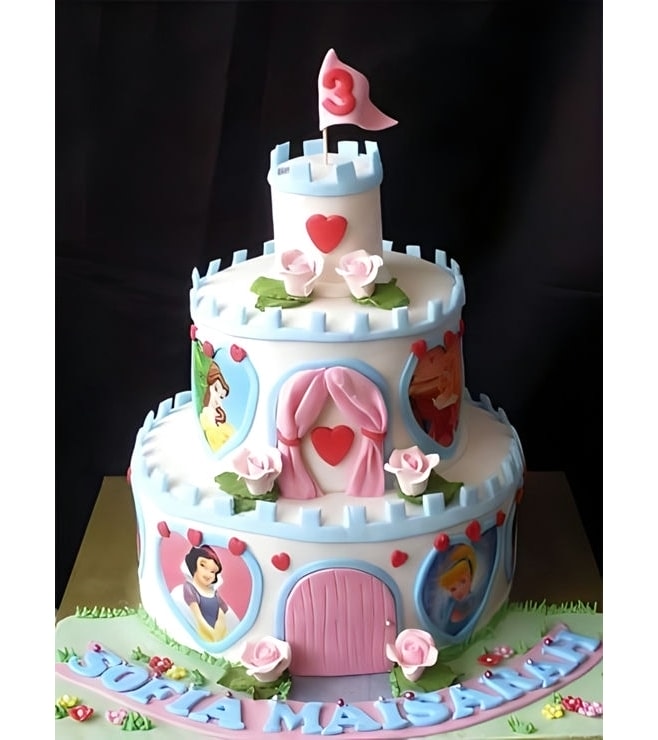 Disney Princess Castle Cake