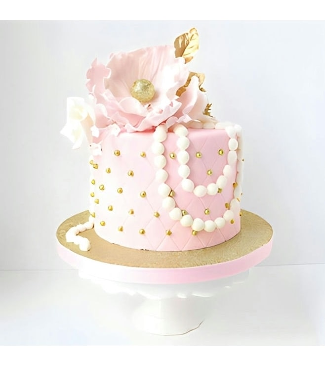 Petals & Pearls Cake, Pink Cakes