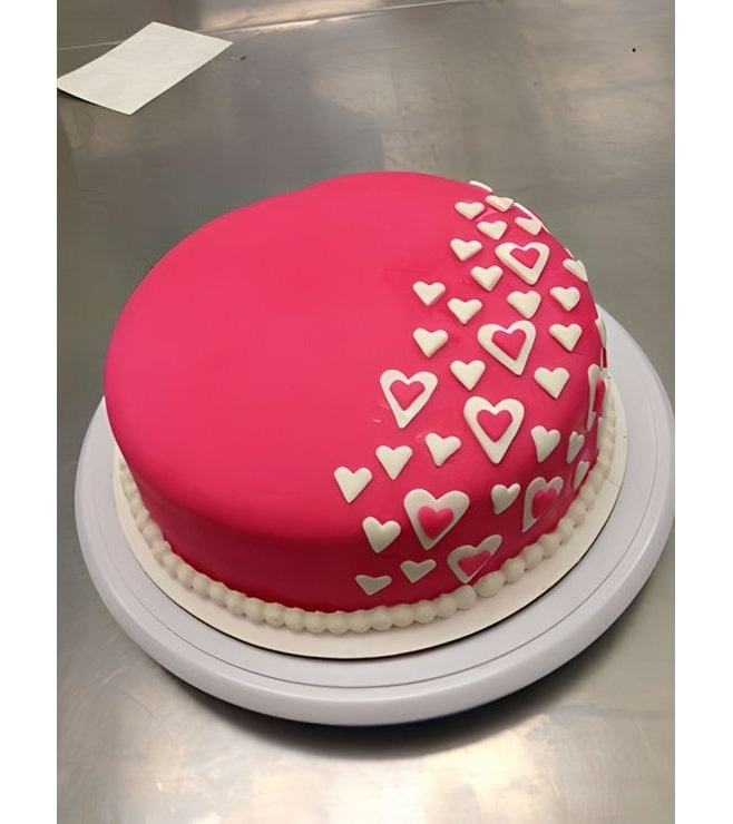 Hot Pink Heart Cake, Pink Cakes