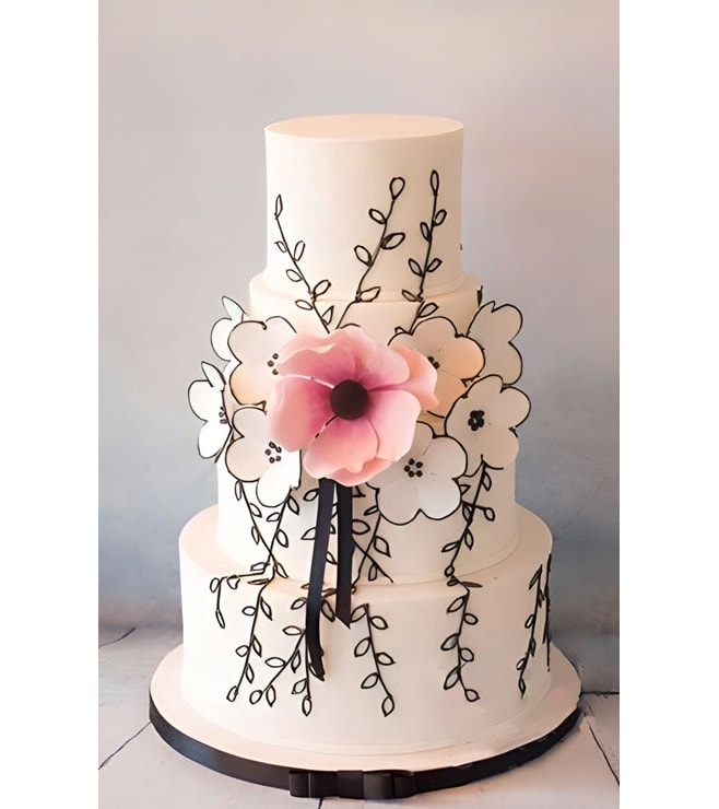 Floral Tiered Cake 1