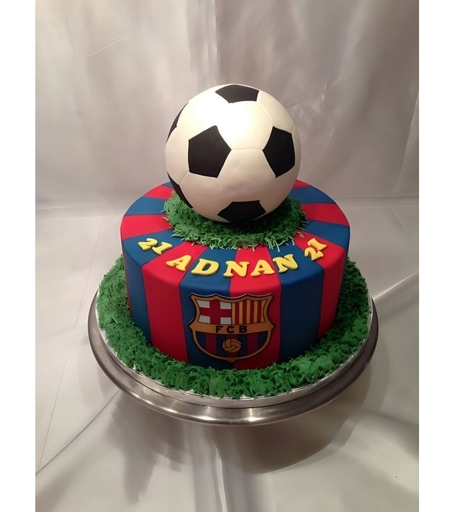 Barcelona FC Football Cake 3