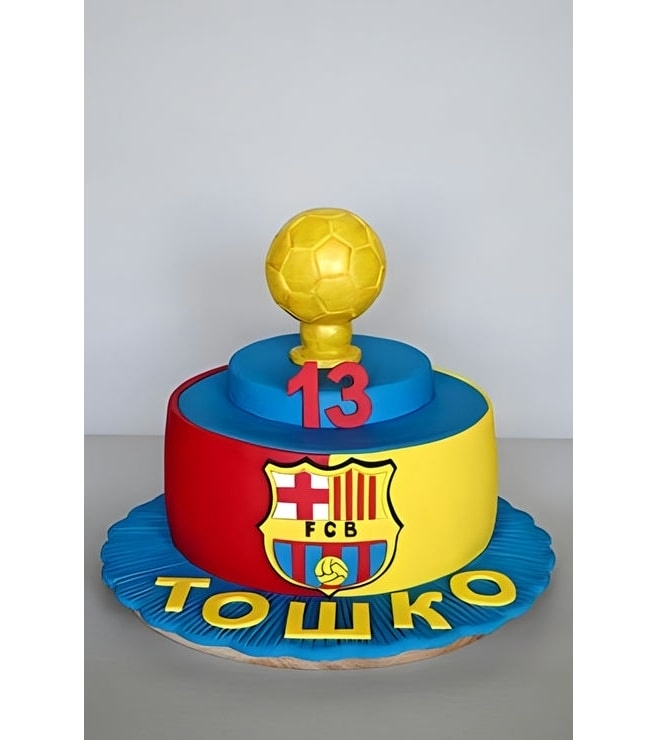 Ballon D'Or Barcelona Cake