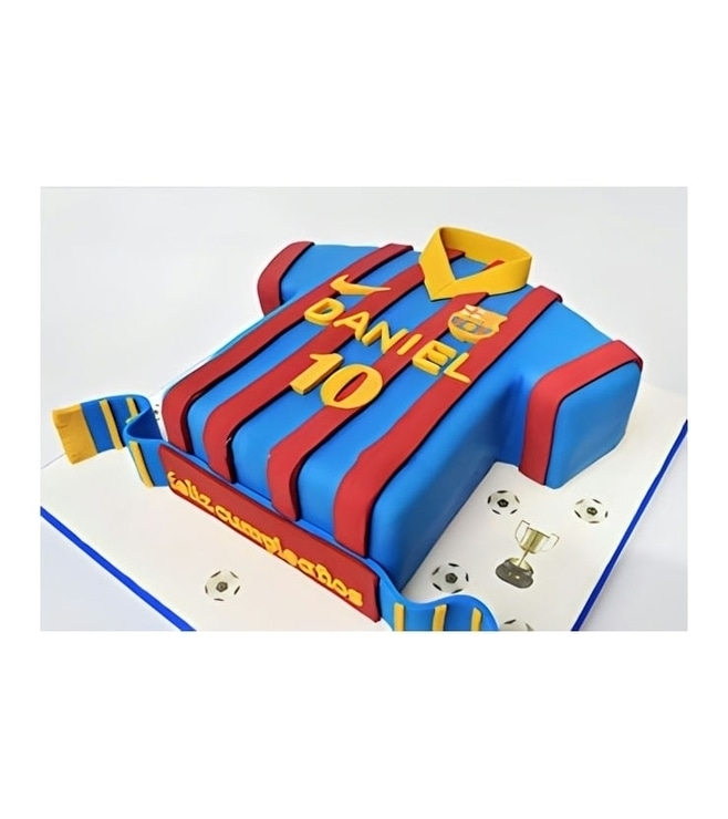 Barcelona Jersey Cake