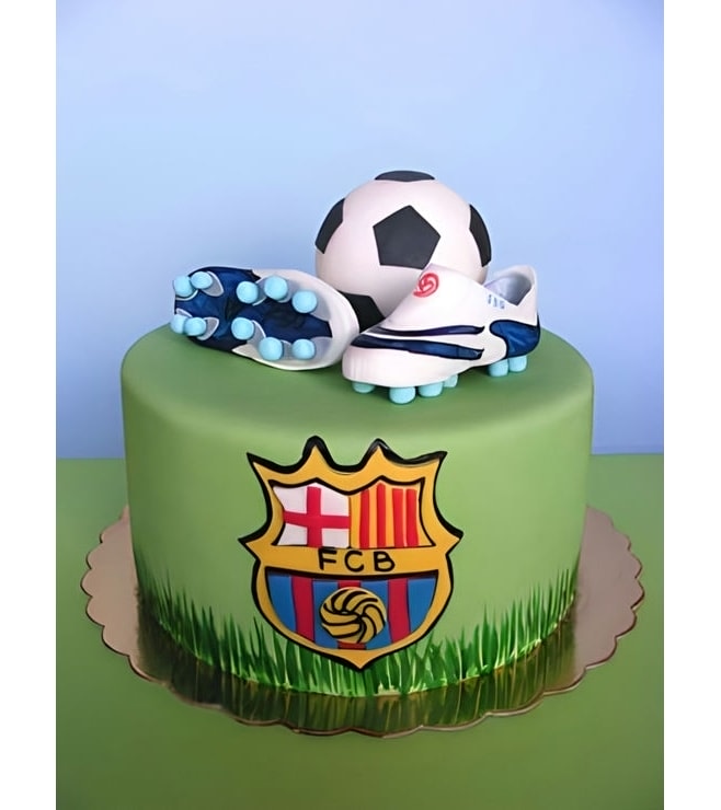 Barca Boot & Ball Cake 2