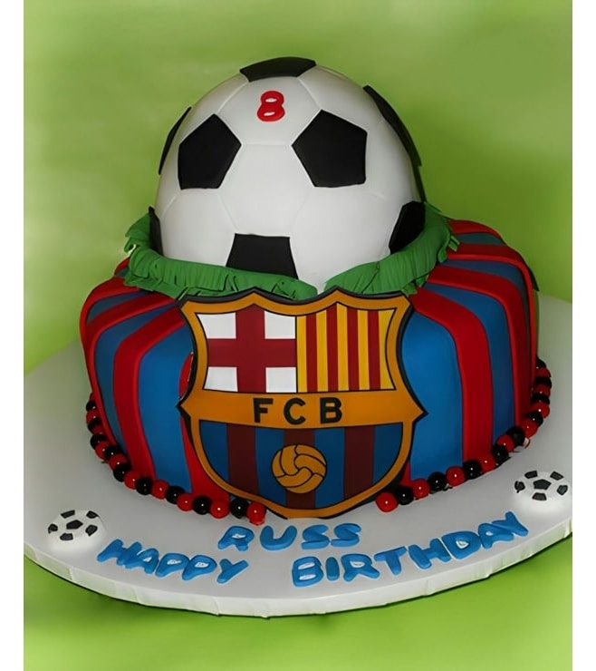 Barcelona FC Football Cake 4