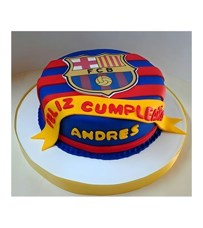Bring the Banners Barcelona Cake