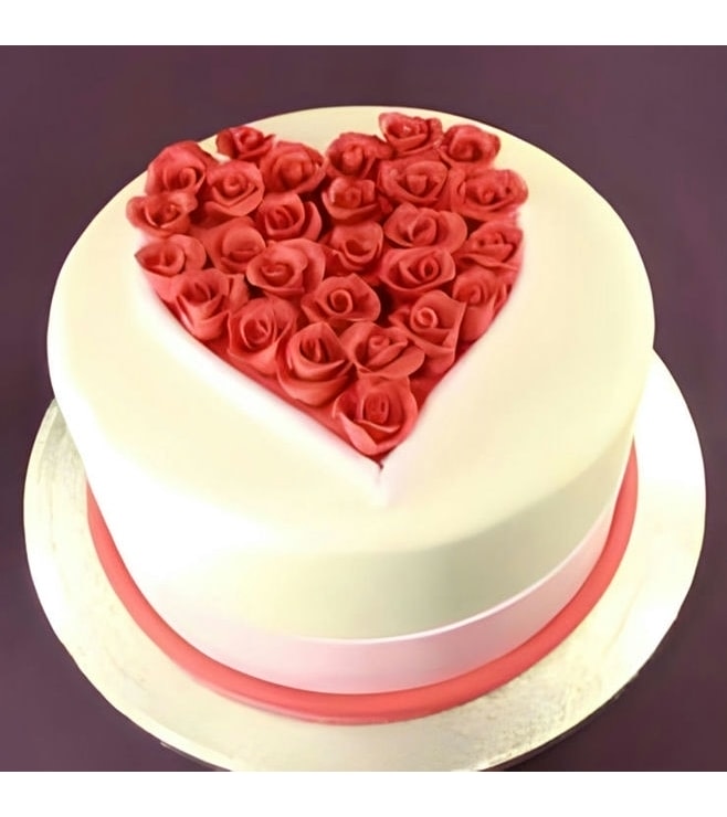 I Heart Roses Cake 2