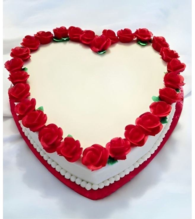 I Heart Roses Cake 1