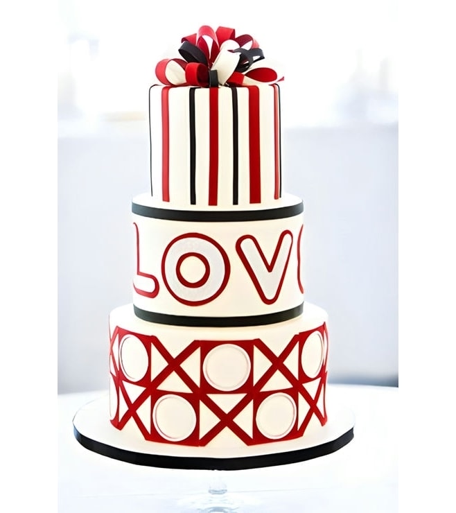 XOXO 3 Tiered Cake, Love Cakes