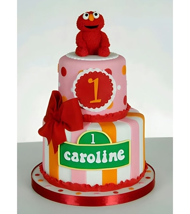 Elmo Tiered Cake 1