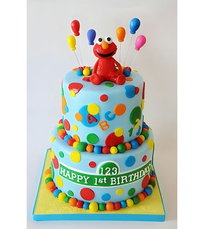 Elmo & Balloons Cake