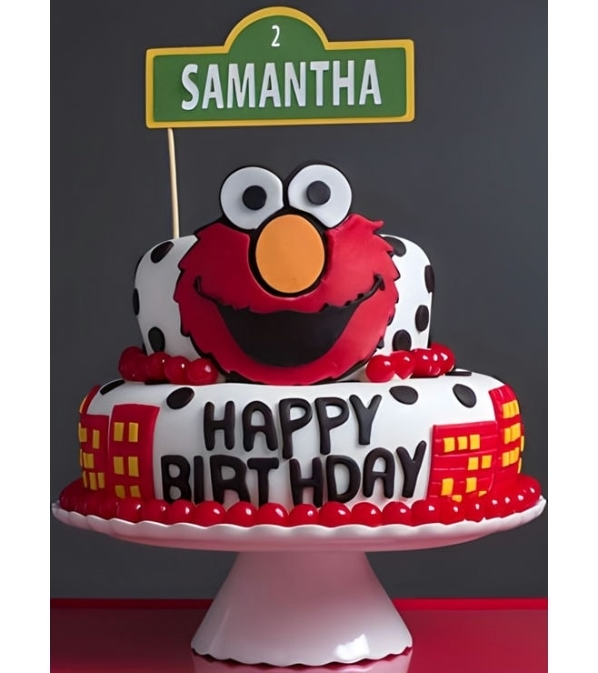 Elmo Tiered Cake 2, Elmo Cakes