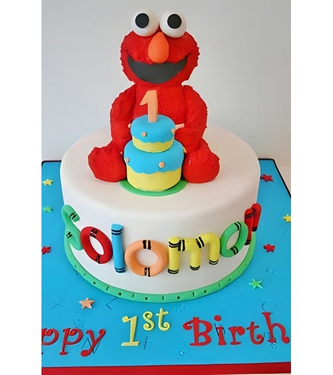 Elmo's Cake on a Cake