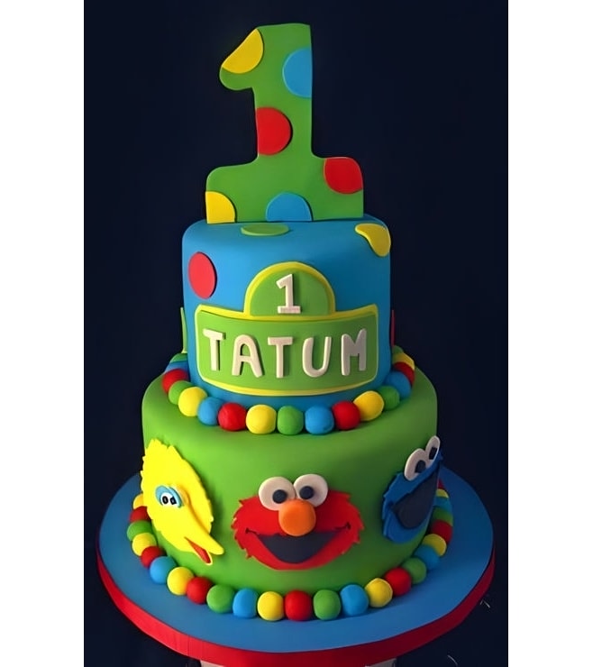 Sunny Day in Sesame Street Cake 2