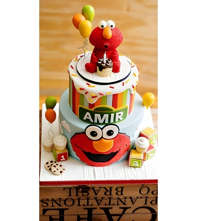Make A Wish Elmo Cake