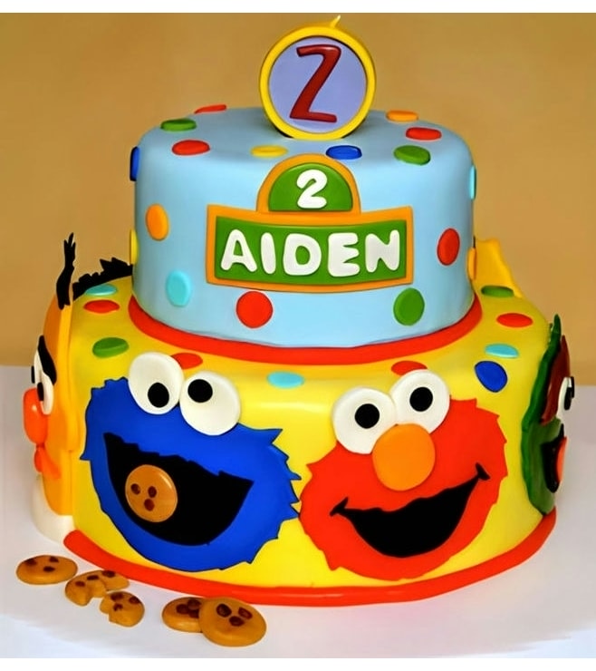 Sesame Steet Birthday Cake 2, Elmo Cakes