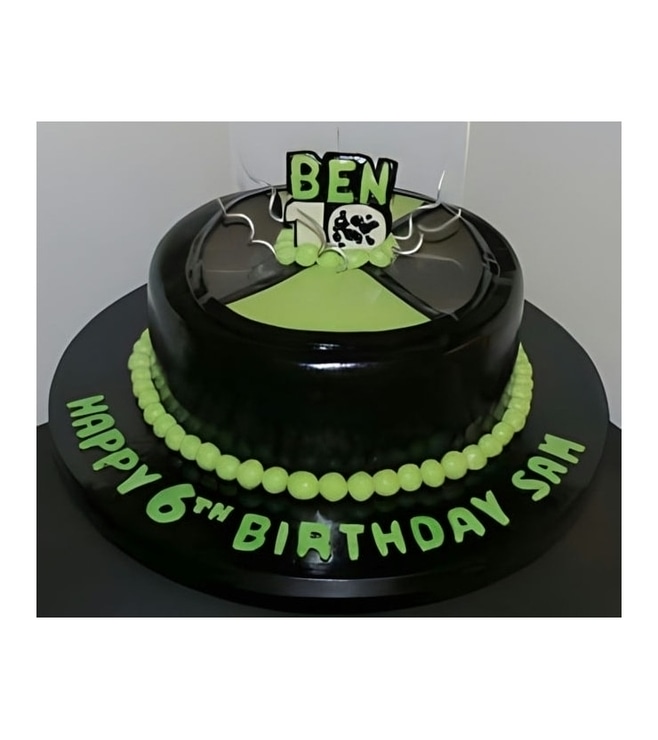 Ben 10 Logo Cake 1