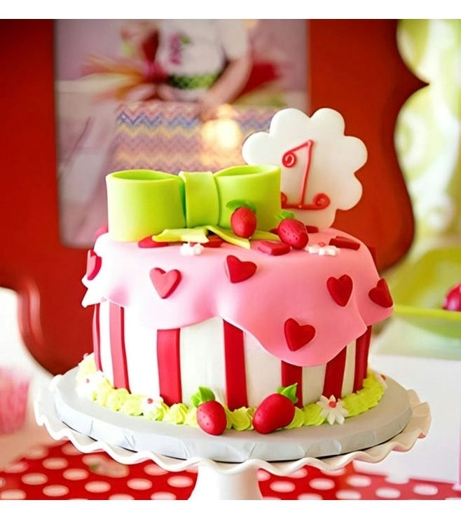 Strawberry Presents Shortcake Cake, Strawberry Cakes
