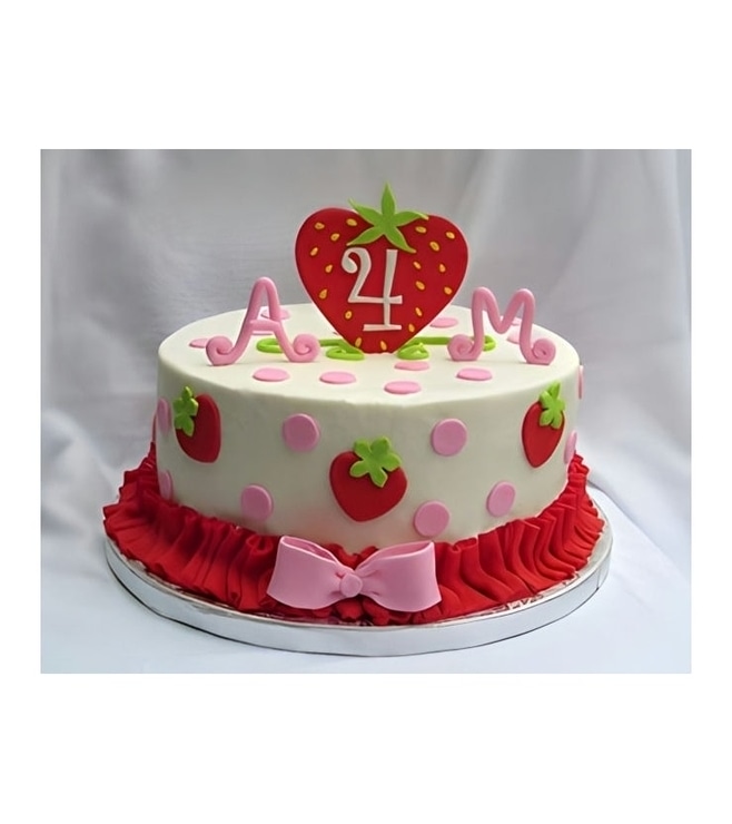 Ruffles Tiered Strawberry Shortcake Cake 2