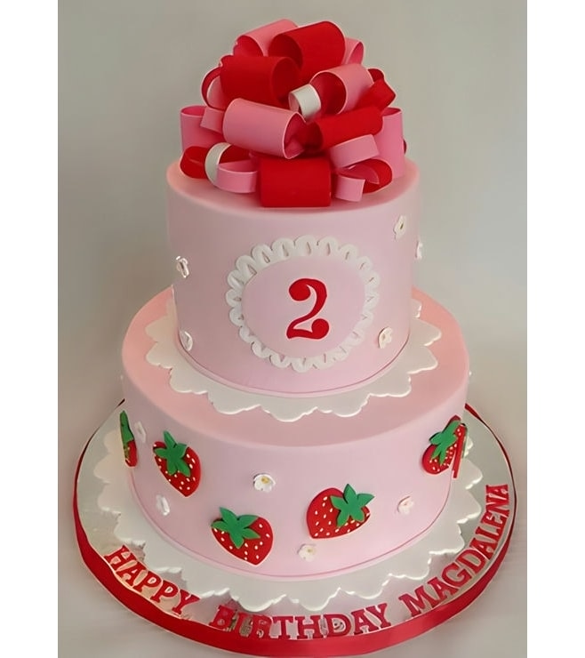 Gift Tower Strawberry Shortcake Cake 2