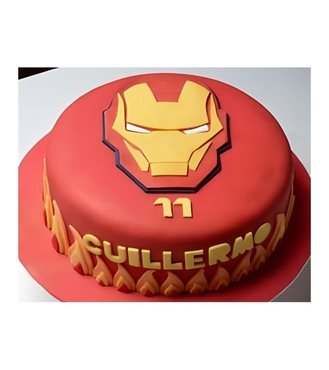 Iron Man Helmet Cake 3