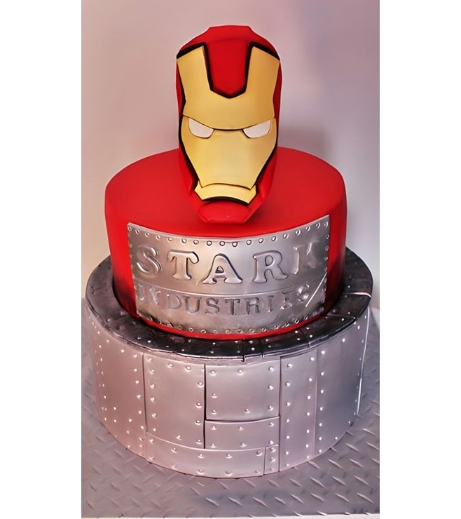 Manufacturer's Label Iron Man Cake, Iron Man Cakes